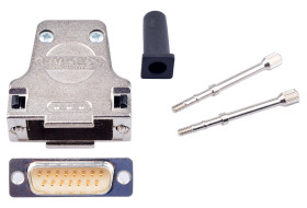 Złącze D-Sub 15-pinowe Kątowe Nikiel