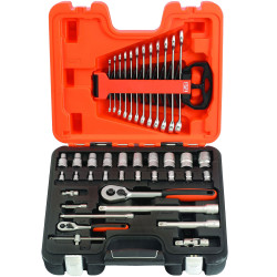 Bahco S410 Socket &amp; Spanner Set of 41 Metric 1/4in &amp; 1/2in Drive