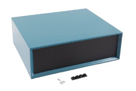 Obudowa Aluminium, stal wysokość zew: 102 mm szerokość zew: 254 mm długość zew: 305 mm 305 x 254 x 102mm