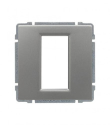 KOS66 Uchwyt do instalacji modułów 45x22,5 z redukcją ramki aluminium 664055