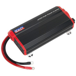 Sealey PI2000 Power Inverter Modified Sine Wave 2000W 12V DC - 230V 50Hz