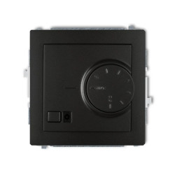 DECO Regulator temperatury elektroniczny z czujnikiem podpodłogowym czarny mat 12DRT-1
