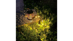 Lampa Ogrodowa Led Solarna Wbijana Konewka Rosa Miedziana Ip44 3000K Lumiled