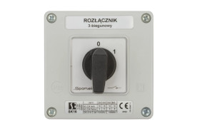 Łącznik krzywkowy 0-1 3P 16A w obudowie SK16-2.8211OB11