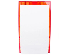 Sygnalizator optyczno-akustyczny, zewnętrzny, z czerwonym światłem LED, metalowa osłona SP-4001 R