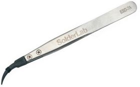 Pinceta antystatyczna ESD SL-7A odgięta SolderLab 127mm