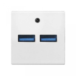 OSPEL45 Ładowarka USB biały GK-2USB/00