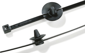 Cable tie, PA, (L) 200 mm, bundle-Ø 2 to 45 mm, black, -40 to 105 °C, 156-01697