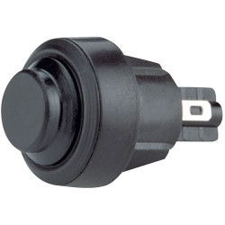 Marquardt 5000.0501 Round Momentary Pushbutton 4A IP54 SPNO Off(On) Black Keyway
