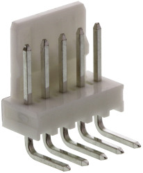 Złącze szpilkowe 5-pinowe raster: 2.54mm -rzędowe Molex Przewlekany 4.0A 500 V