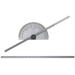 Moore &amp; Wright 44M Protractor Type Depth Gauge Metric 0-150mm