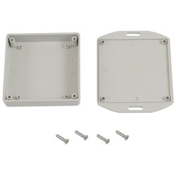 Hammond 1551XFLGY Miniature Plastic Enclosure - Flanged 80 x 80 x 20 Grey