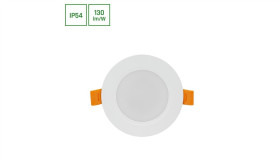 Dure 3 Downlight 5W Nw 230V 110St Ip54 Ik06 95X31 Biały Okrągła Zasilacz...