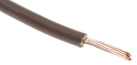 Przewód jednożyłowy linkowy, Przewód do urządzeń, 0,75 mm², 22/1,0 mm, 18 AWG, Poliolefina usieciowana EI5, 500 V,