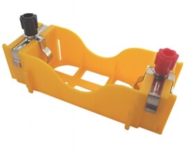 KOSZYK NA 1 BATERIE (R20) ZOLTY KIT