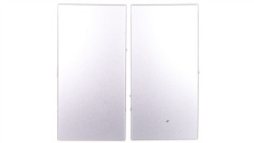 Simon 54 Klawisz Podwójny Do Łaczników/Przycików Srebrny Matowy Dkw5/43