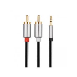 Złącze Jack wt.3,5st-2xRCA 3m HQ LIBOX LB0093