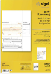 Formularz przeniesienia Sigel ZV572 ZV572, 250 ark.