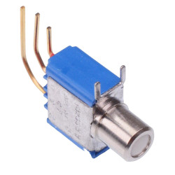 18235WWCDO On-(On) Right Angle Flush Momentary PCB Push Button Switch SPDT 0.1A 30VDC
