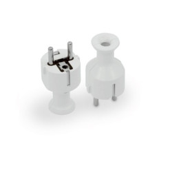 Wtyczka prosta zu WT-40 Uni-Schuko biała PLASTROL