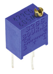 Potencjometr dostrojczy 5kΩ THT 0.25W 12 -zwoje Regulacja górna 1,78 mm