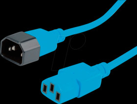 19081522 Non-heating appliance extension, 1.8 m, blue