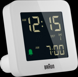 BC09-DCF W Radio controlled alarm clock digital white
