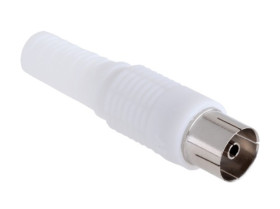 GNIAZDO TV PROSTE CZARNE/BIALE