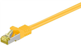 Rj45 Patchkabel, Cat 6A S/Ftp (Pimf), 500 Mhz Z Cat 7 Kable Surowym, Żółty -...