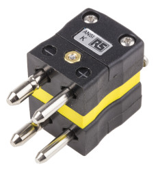 Złącze termoparowe Złącze wtyku termopary Duplex RS PRO do Termopara typu K Standardowy