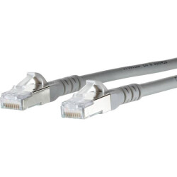 Metz Connect 1308450533-E Cat.6A S/FTP RJ45 Patch Cable 0.5m Grey