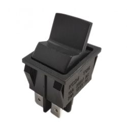 Przełącznik hebelkowy 230V 15A 2-poz 2-tor 2xNO czarny do agregatu