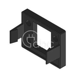 Rama montażowa zatrzaskowa KEL-SNAP-B, czarna, 42038