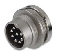 AMPZ8-W-P Wtyk 8 pin na panel okrągły, zakręcany - Amphenol