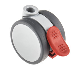 Koło samonastawne średnica kabla 55mm Pojedyncza śruba Tente 80kg wysokość całkowita 57mm