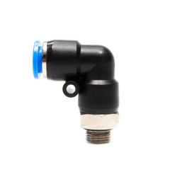 Złączka pneumatyczna wtykowa kątowa do węża fi 4 mm, G 1/8 GZ, tworzywo sztuczne