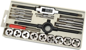 Tap assortment, 245 mm, M3-M12, steel, T4032