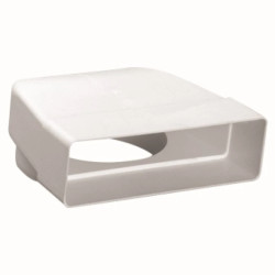 Kolanko łączeniowe 204x60/150mm białe 640