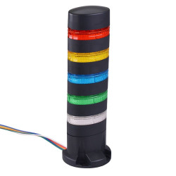 LD6A-5DQB-RYSGW Red/Yellow/Blue/Green/White Stack Light LED Tower Direct Mount 24VAC/DC IDEC