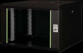 DN-19 07U-6/6-SW 19" wall-mounted housing, 7U, 600 mm depth, black