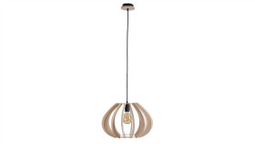 Lampa Wisząca Nowoczesna Drewno 1Xe27 Nora Natural