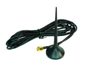 Antena GSM/LTE magnetyczna, 2,15dBi, 820-2100 MHz, SMAm, czarna AT-GSM-MAG