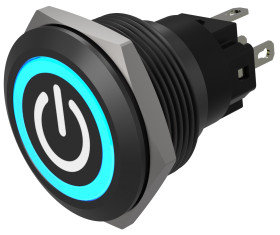 Nasadka przełącznika Chwilowy 1-stykowe, 1-stykowe średnica wycięcia 22mm Montaż wpuszczany EAO