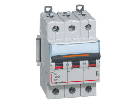 Wyłącznik nadprądowy C20 A 3P 25kA DX3 S323 409782 LEGRAND