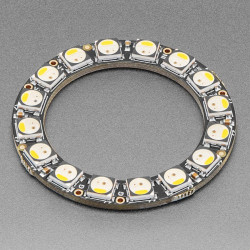 NeoPixel Ring - 16 x 5050 RGBW LEDs w/ Integrated Drivers (Warm White - ~3000K)