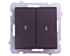 SONATA Łącznik żaluzjowy czarny metalik ŁP-7R/m/33