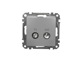 SEDNA DESIGN & ELEMENTS Gniazdo antenowe TV/SAT końcowe (4dB) aluminium SDD113471S SCHNEIDER ELECTRIC