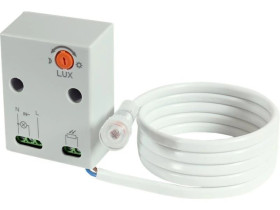 Czujnik zmierzchu z wyprowadzoną sondą, 15A, IP65, natynkowy