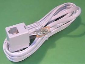 PRZEDŁUŻACZ TELEFONICZNY 4m BIAŁY