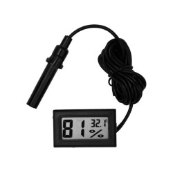 Digital Hygrometer + Thermometer with 100 cm Sensor Cable